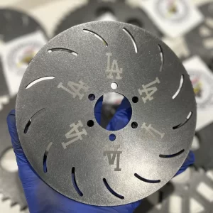 CUSTOM LA LOGO 6 HOLE BRAKE DISC MM80/DB30/MOTOVOX